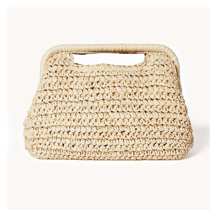 Women's Raffia Clutch